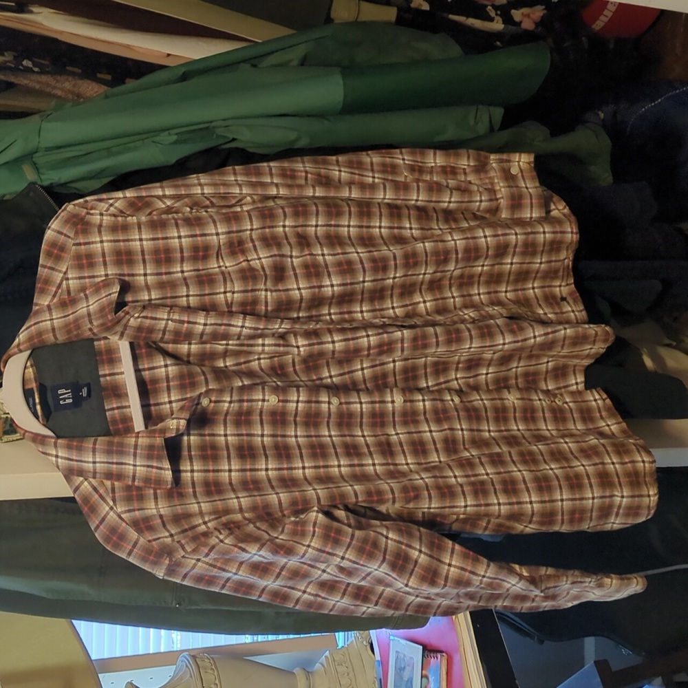 Gap Men's L plaid flannel shirt